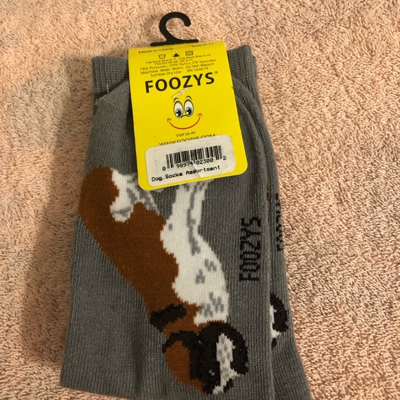 Foozies Canine Collection Socks St Bernard Size 9-11 NWT - Picture 2 of 3